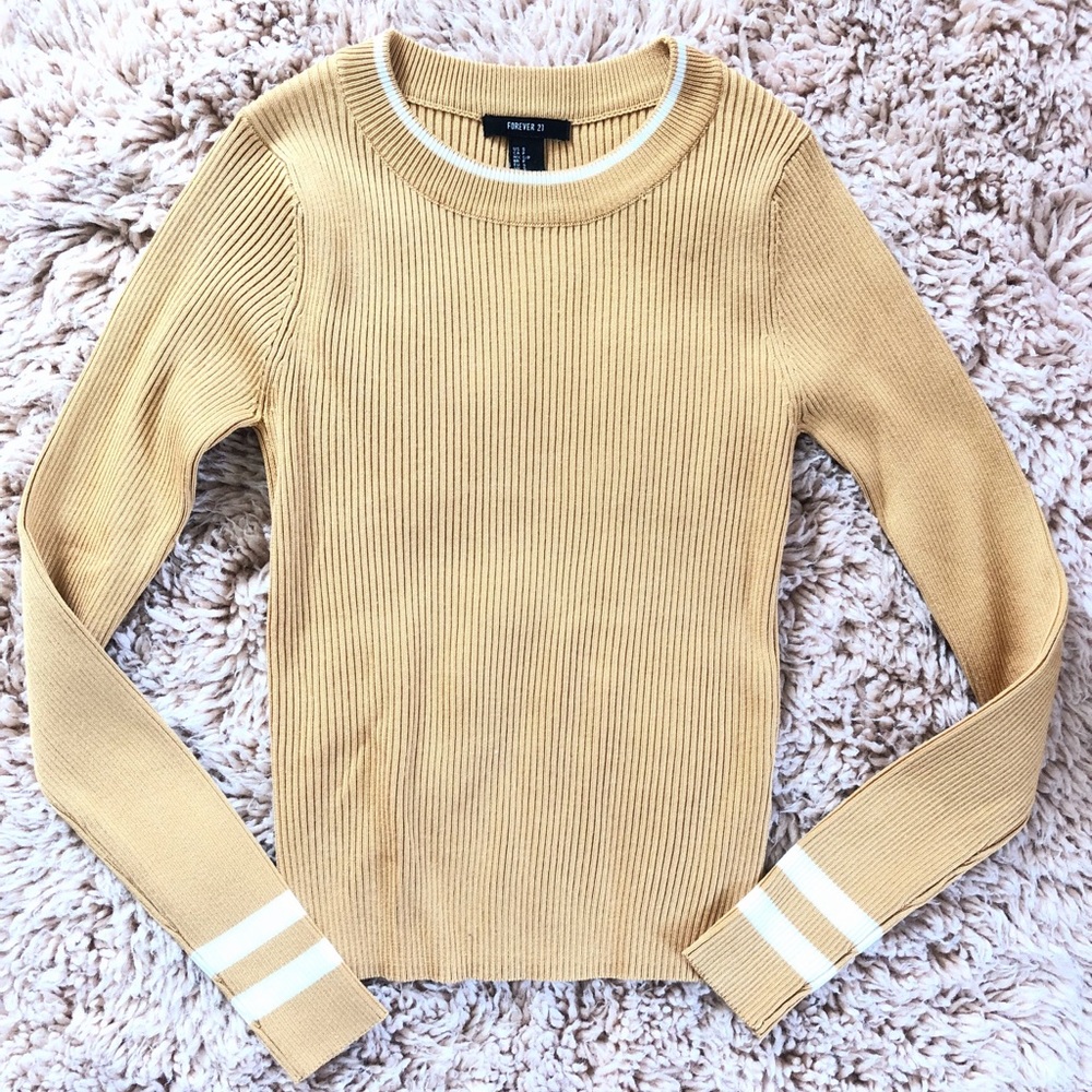 Varsity striped sweater